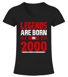 Legends Are Born In 2000 T-Shirt