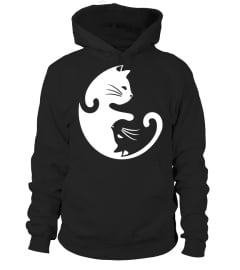 Cat Yin Yang Peace Loving Interconnected T-Shirt