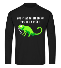 You Mess With Gecko You Get A Pecko T Shirt - New Meme Tee