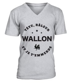 T-shirt têtu, râleur - Wallon