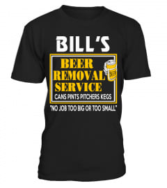 BILL'S BEER REMOVAL SERVICE CANS PINTS