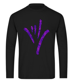 I Love You Sign Language deaf culture T shirt Purple Print