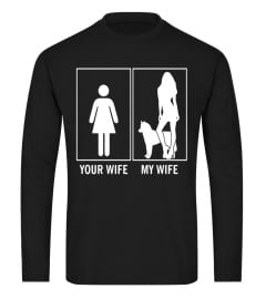 Your Wife My Wife Funny Siberian Husky Dog Lovers T-Shirt