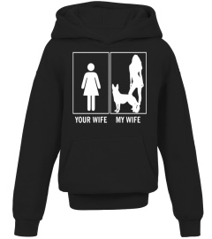 Your Wife My Wife Funny German Shepherd Dog Lovers T-Shirt