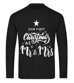 Out First Christmas As Mr &amp; Mrs T-Shirt Matching Couple