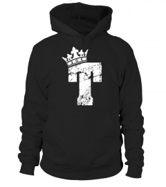 Alphabet T Shirt- Initial Letter T And King Queen Crown Tee