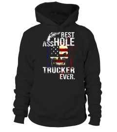 BEST ASSHOLE TRUCKER EVER T-SHIRT HALLOWEEN GIFT FOR MEN