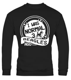 I was normal 3 Beagles ago funny t-shirt