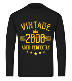 Vintage 2000 T-Shirt 17 years old B-day 17th Birthday Gift