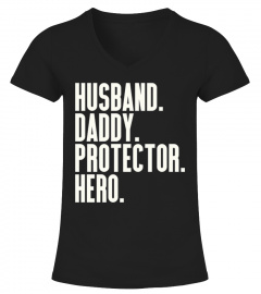 Mens Husband Daddy Hero Tee Shirt