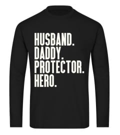 Mens Husband Daddy Hero Tee Shirt