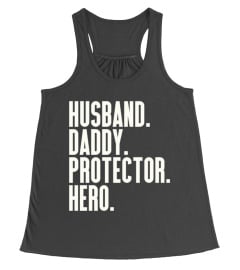 Mens Husband Daddy Hero Tee Shirt