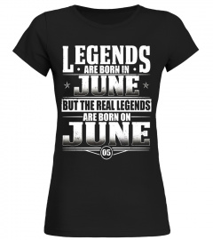 Legends Are Born On June 5 T-shirt June Birthday Gifts - Limited Edition