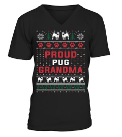 Proud pug Grandma Christmas Sweater