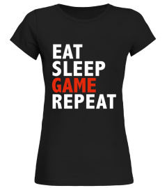Funny Eat Sleep Game Repeat  Gaming Gamers League