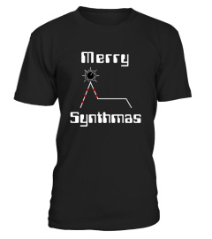 Merry Synthmas Analog Synthesizer Printed Quality Men's T-Shirt