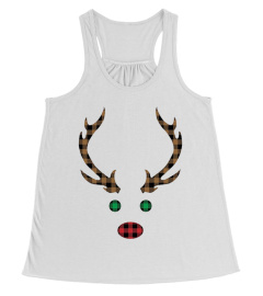 Buffalo Plaid Christmas Reindeer Tee