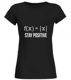 Stay Positive, Avoid Negativity: Funny Maths T-Shirt