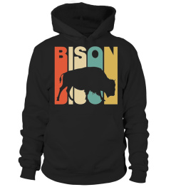 Vintage Style Bison Silhouette T-Shirt