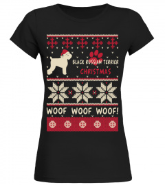 Black Russian Terrier Ugly Christmas Sweater Funny Gift T-Shirt