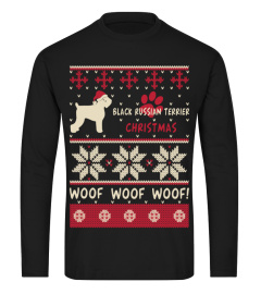 Black Russian Terrier Ugly Christmas Sweater Funny Gift T-Shirt