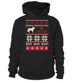 Bernese Mountain Dog Ugly Christmas Sweater Funny Gift T-Shirt