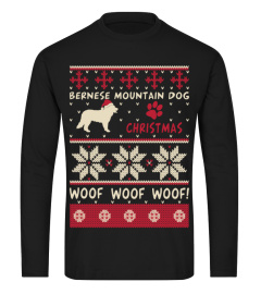 Bernese Mountain Dog Ugly Christmas Sweater Funny Gift T-Shirt