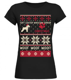 Soft Coated Wheaten Terrier Ugly Christmas Sweater Funny Gift T-Shirt