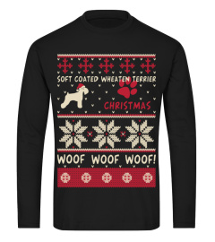 Soft Coated Wheaten Terrier Ugly Christmas Sweater Funny Gift T-Shirt