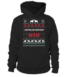 Australian Shepherd Mom Ugly Christmas Sweater Funny Gift T-Shirt