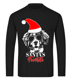 Bernese Mountain Dog Santa's Favorite Christmas T-Shirt