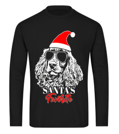 Spaniel Santa's Favorite Funny Christmas T-Shirt