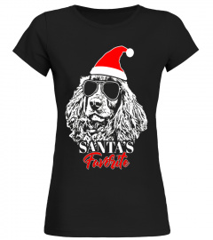 Spaniel Santa's Favorite Funny Christmas T-Shirt