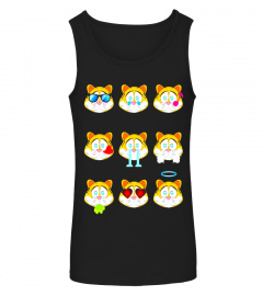 Lovely Tigers With Nine Emotion Faces T-Shirt Gift