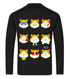 Lovely Tigers With Nine Emotion Faces T-Shirt Gift