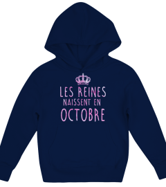 LES REINES NAISSENT EN OCTOBRE T-SHIRT