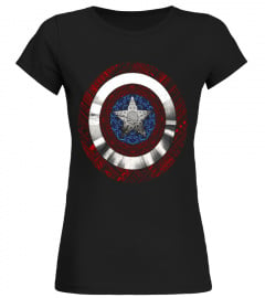 Marvel Captain America Avenger Ornate Shield Graphic T-Shirt