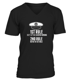 Boat Captain Is Never Wrong T shirt Funny Boating Sail Gift