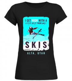 Alta Utah T Shirt Skiing Clothes Adult Kids Cool Clothing