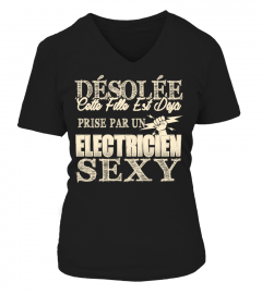 DESOLEE CETTE FILLE EST DEJA PRISE PAR UN ELECTRICIEN  SEXY T-shirt