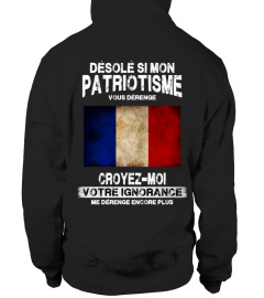 DÉSOLÉ SI MON PATRIOTISME VOUS DÉRENGE