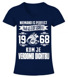 Niemand is perfect -1968-shirt