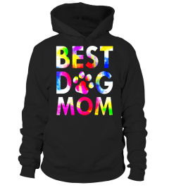 Best Dog Mom T-Shirt Attractive Watercolor Paint Art Paws