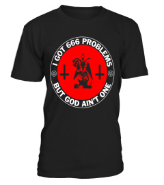 Men's 666 Problems Baphomet Goat Shirt