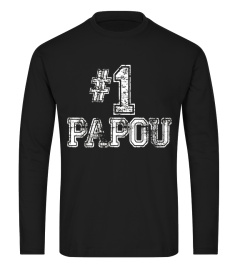 #1 Papou T Shirt - Number One Father's Day Gift Tee