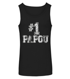 #1 Papou T Shirt - Number One Father's Day Gift Tee