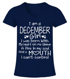 I'M A DECEMBER GIRL BORN WITH HEART