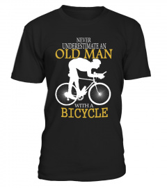 never underestimate old man with a bicycle