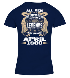 Legends Are Born in April 1980 Hoodie