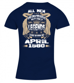 Legends Are Born in April 1980 Hoodie